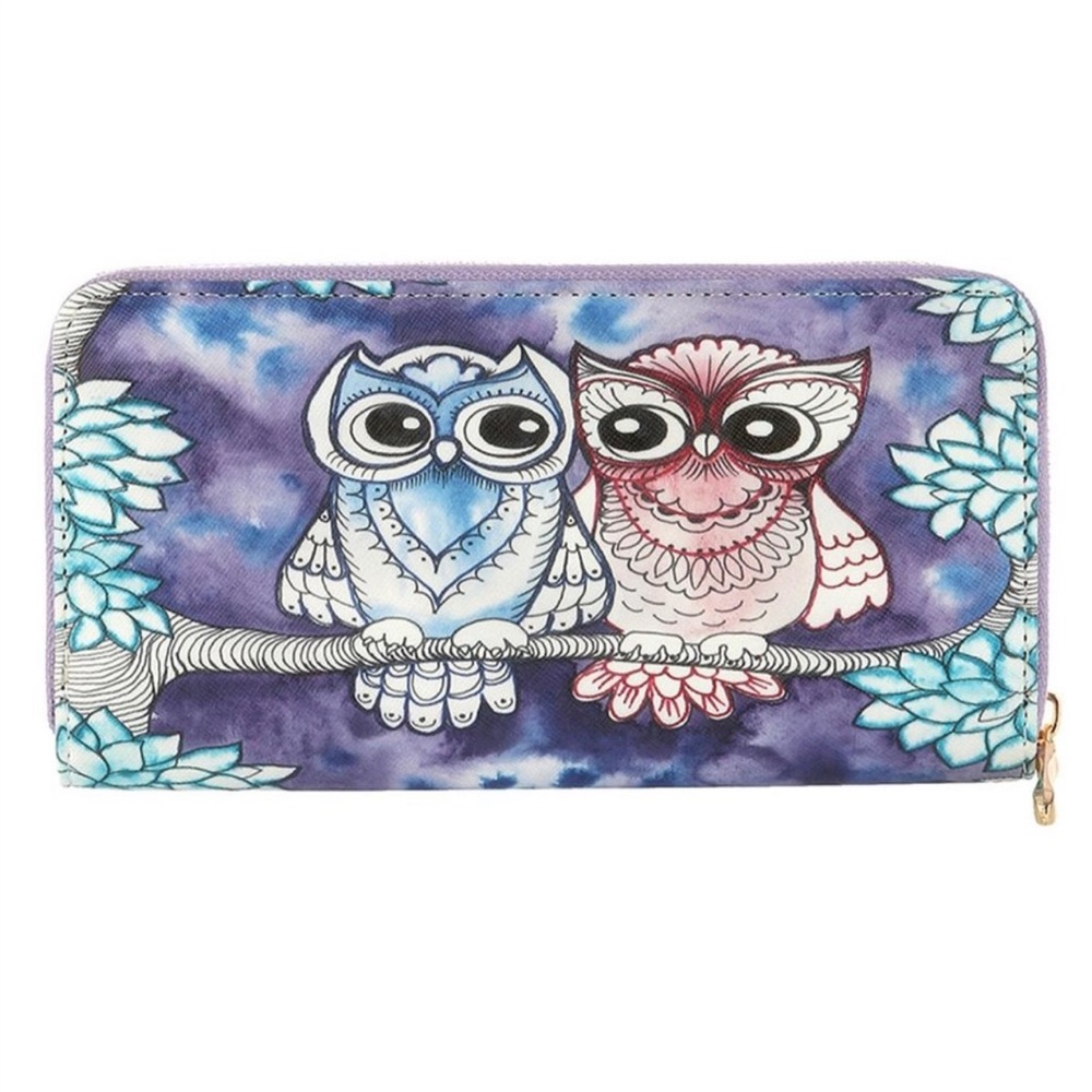 💼 Cozy Owls Wallet ~ Fabulous ~ Purple, Pink & Blue